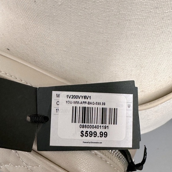 Pinko Quilted Champagne Belt Shoulder Bag NWT $599 - Picture 7 of 11